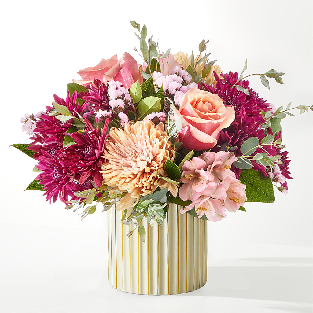 Berry Cobbler Bouquet with Ivory Vase –  Flowers By Roger Inc, Middletown OH