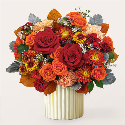 Merlot Bouquet with Ivory Vase –  Flowers By Roger Inc, Middletown OH