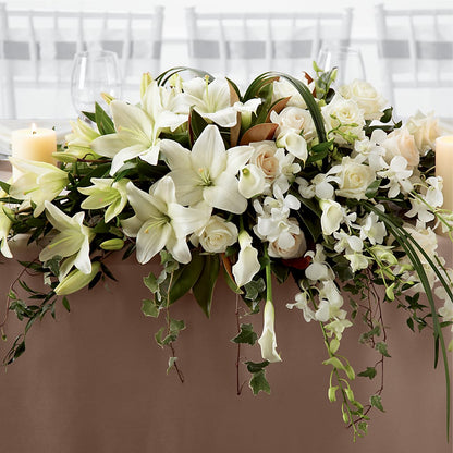 White Linen Arrangement –  Flowers By Roger Inc, Middletown OH