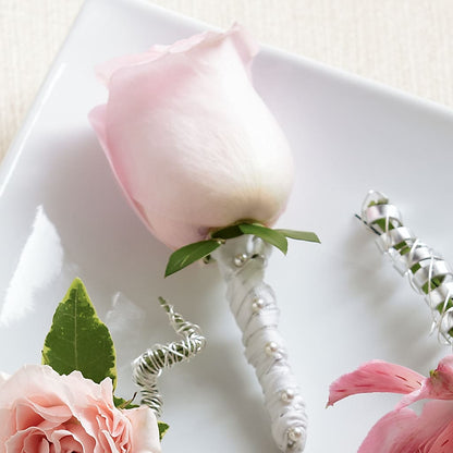 Pink Rose Boutonniere –  Flowers By Roger Inc, Middletown OH
