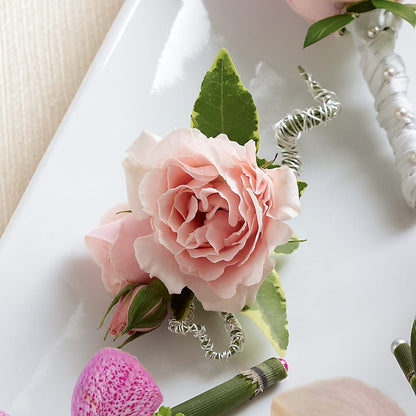 Pink Spray Rose Boutonniere –  Flowers By Roger Inc, Middletown OH