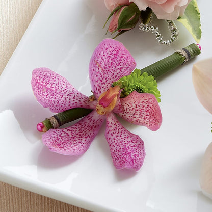 Pink Mokara Boutonniere –  Flowers By Roger Inc, Middletown OH