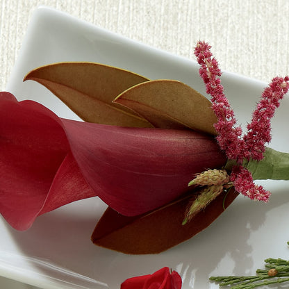 Red Calla Boutonniere –  Flowers By Roger Inc, Middletown OH