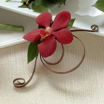 Red Mokara Boutonniere –  Flowers By Roger Inc, Middletown OH